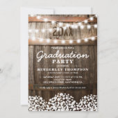 2025年卒業パーティー カントリー調の写真 招待状 (裏面)