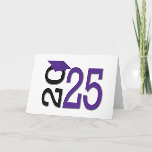2025年卒業パープルとブラック カード (正面)