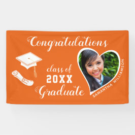 2025年卒業フォトオレンジ卒業 横断幕