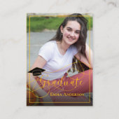 2025年卒業フォトブラックとイエロー アドバイスカード (裏面)