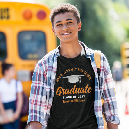 2025年卒業ブラックオパーソナライズされたレンジ Tシャツ