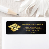 2025年卒業ブラック&金ゴールド卒業 ラベル (インサイチュ)