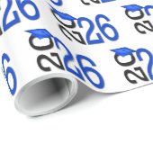 2025年卒業ブルーとブラック ラッピングペーパー (ロールコーナー)