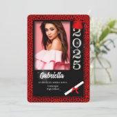 2025年卒業プリントクラスのRed Cheetah 招待状 (スタンド正面)