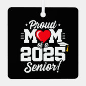 2025年卒業ママ誇りを持った2025年卒業 メタルオーナメント (裏面)
