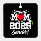 2025年卒業ママ誇りを持った2025年卒業 メタルオーナメント (正面)