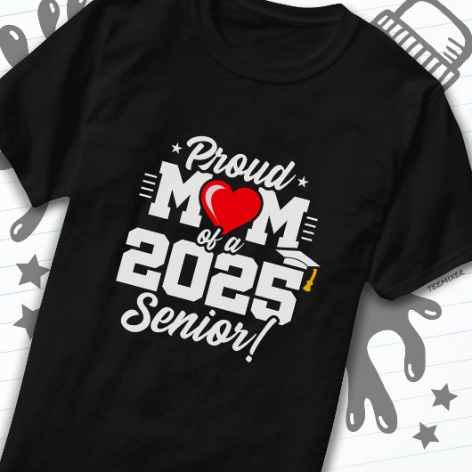 2025年卒業ママ誇りを持った2025年卒業 Tシャツ