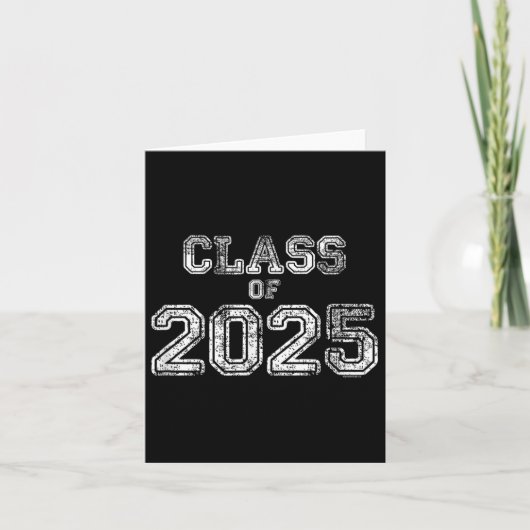 2025年卒業ヴィンテージ学校のクラス カード (正面)