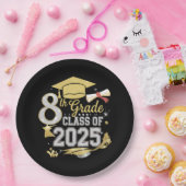 2025年卒業予定の8年生クラス 卒業 ペーパープレート (パーティー)