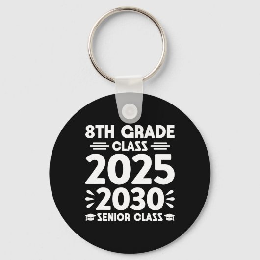 2025年卒業予定 中学3年生 2030年卒業予定 高校3年生 キーホルダー (正面)
