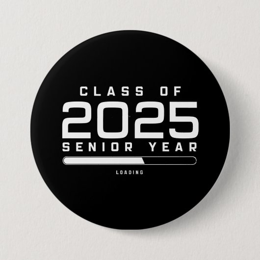 2025年卒業予定 高校卒業年度 ローディング シニア 2025 缶バッジ (正面)