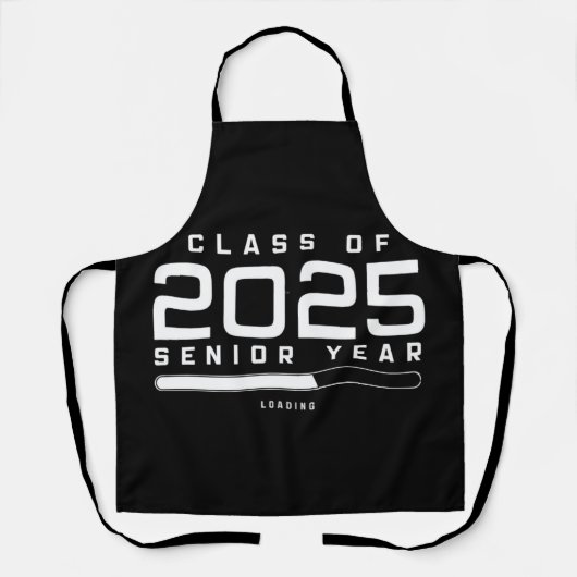2025年卒業予定 高校生活最後の一年 2025年卒 エプロン (正面)