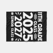 2025年卒業予定 高校3年生 2027年卒業予定 高校1年生 フリースブランケット (正面(横))