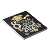 2025年卒業予定 8年生 卒業 ノートパッド (アングル)