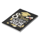 2025年卒業予定 8年生 卒業 ノートパッド (回転)