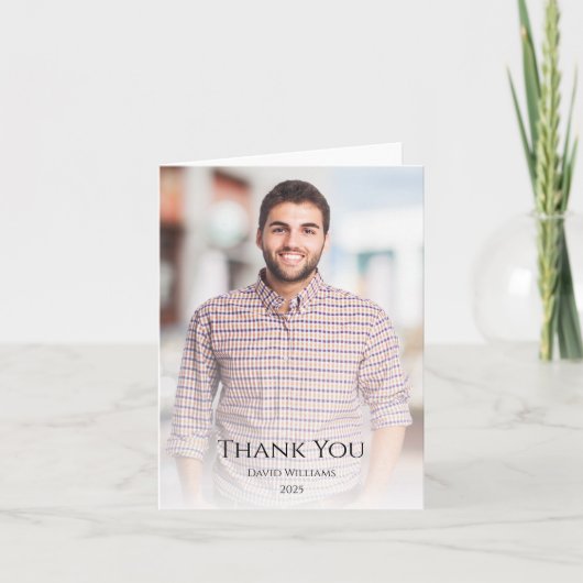 2025年卒業写真のクラスモダンズ サンキューカード (正面)