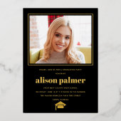 2025年卒業写真のGRADATE Class 箔招待状 (裏面)