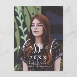 2025年卒業写真エレガントのクラス ポストカード