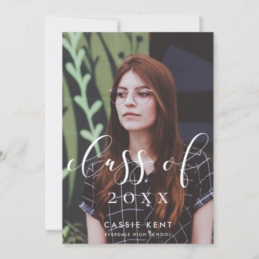 2025年卒業写真エレガントのクラス 案内状 (正面)