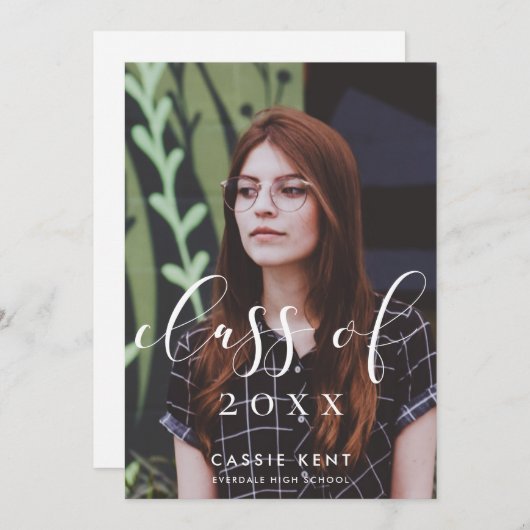 2025年卒業写真エレガントのクラス 案内状 (正面/裏面)