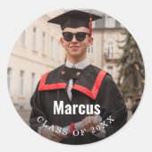 2025年卒業写真クラス ラウンドシール (正面)