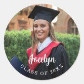 2025年卒業写真クラス ラウンドシール (正面)