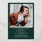 2025年卒業写真グラードゴールドフォイル発表 箔招待状 (裏面)