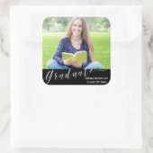 2025年卒業写真パーティーステッカー スクエアシール (バッグ)