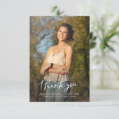 2025年卒業写真モダン卒業 サンキューカード (スタンド正面)