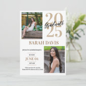 2025年卒業式のご案内 , 卒業生招待状 招待状 (スタンド正面)