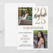 2025年卒業式のご案内 , 卒業生招待状 招待状 (正面/裏面)