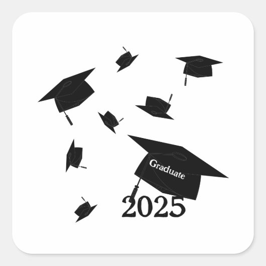 2025年卒業式キャップ スクエアシール (正面)