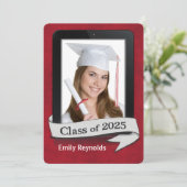 2025年卒業式タブレット 招待状 (スタンド正面)