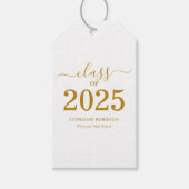 2025年卒業式 ゴールドスクリプト ギフトタグ (正面)