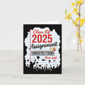 2025年卒業式 シニアクラス 大学院卒業 カード (黄色い花)