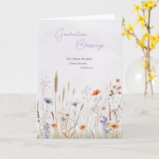 2025年卒業恵み正教会 カード (黄色い花)