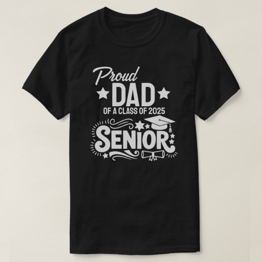 2025年卒業生の父として誇り Tシャツ (デザイン正面)