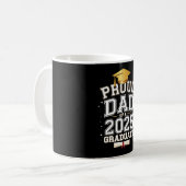 2025年卒業生の自慢のパパ 家族の卒業お祝い コーヒーマグカップ (正面左)