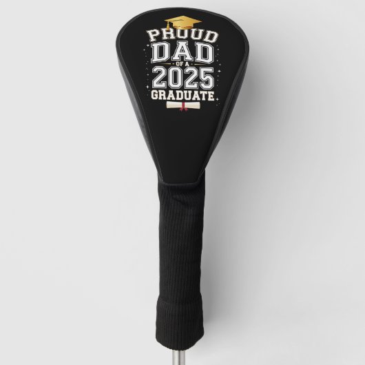 2025年卒業生の自慢のパパ 家族の卒業お祝い ゴルフヘッドカバー (正面)