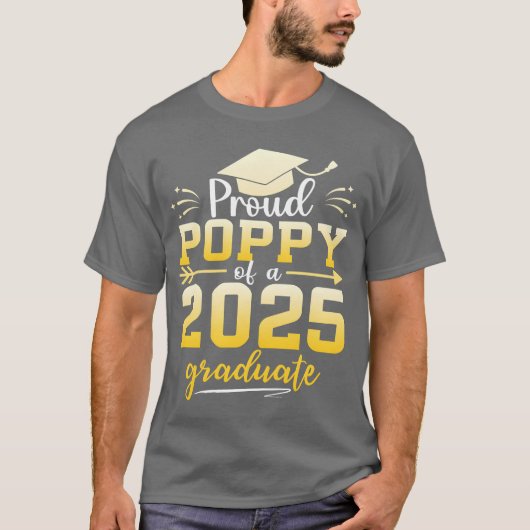 2025年卒業生の自慢のポピー 卒業おめでとう Tシャツ (正面)