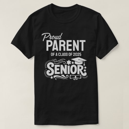2025年卒業生の自慢の親 Tシャツ (デザイン正面)