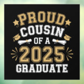 2025年卒業生の誇り高い従兄弟 家族の卒業 ウィンドウサイン (シート3)