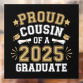 2025年卒業生の誇り高い従兄弟 家族の卒業 ウィンドウサイン (シート2)