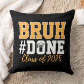 2025年卒業生のBruh Done Class クッション (ブランケット)