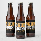 2025年卒業生のBruh Done Class ビールラベル (ボトル)