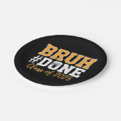 2025年卒業生のBruh Done Class ペーパープレート (アングル)