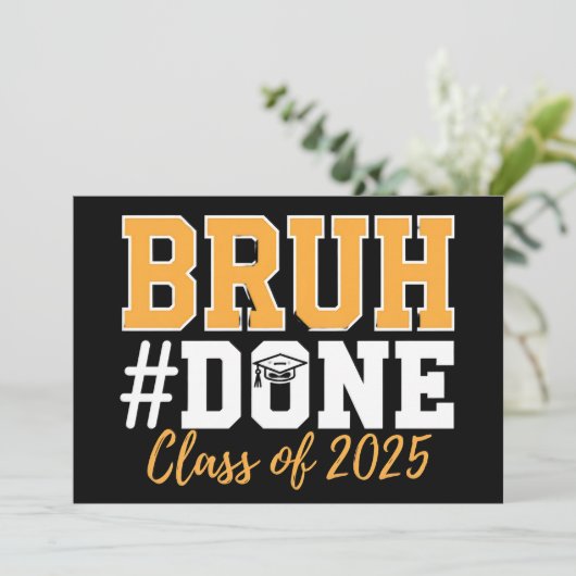 2025年卒業生のBruh Done Class 招待状 (スタンド正面)