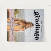 2025年卒業生 ボーホー シック おしゃれ 卒業祝い タペストリー (正面(横))