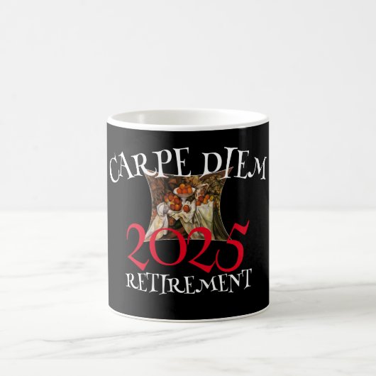 2025年卒業生 引退 Carpe Diem コーヒーマグカップ (中央)