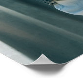 2025年卒業男写真ウェルカム卒業パーティー海軍 ポスター (角)